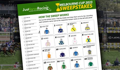 melbourne cup printables|Melbourne Cup Sweep 2024 .
